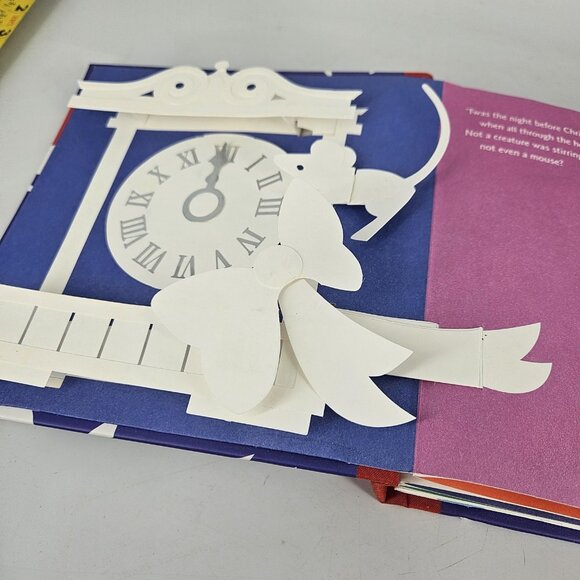 The Night Before Christmas Robert Sabuda Pop-Up First Edition Hardcover Moore - Picture 3 of 12